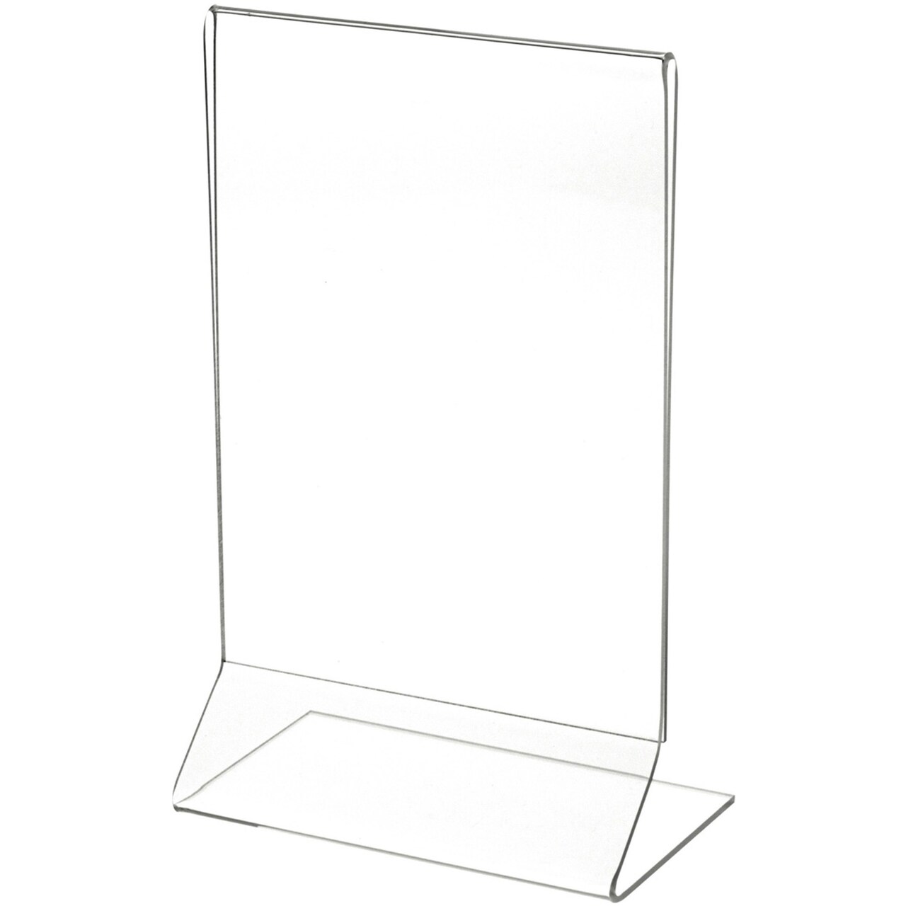 Plymor Clear Acrylic Sign Display / Literature Holder (Side-Load), 5" W x 7" H